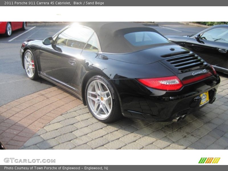 Black / Sand Beige 2011 Porsche 911 Carrera 4S Cabriolet