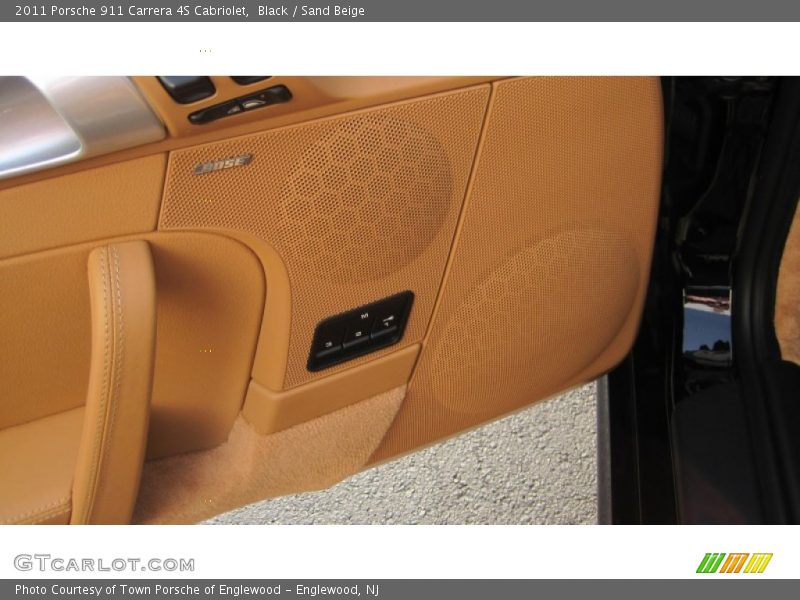 Black / Sand Beige 2011 Porsche 911 Carrera 4S Cabriolet