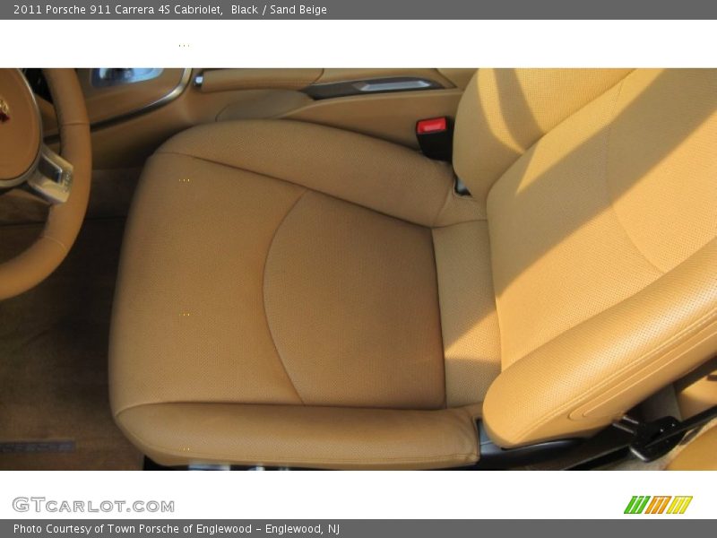 Black / Sand Beige 2011 Porsche 911 Carrera 4S Cabriolet