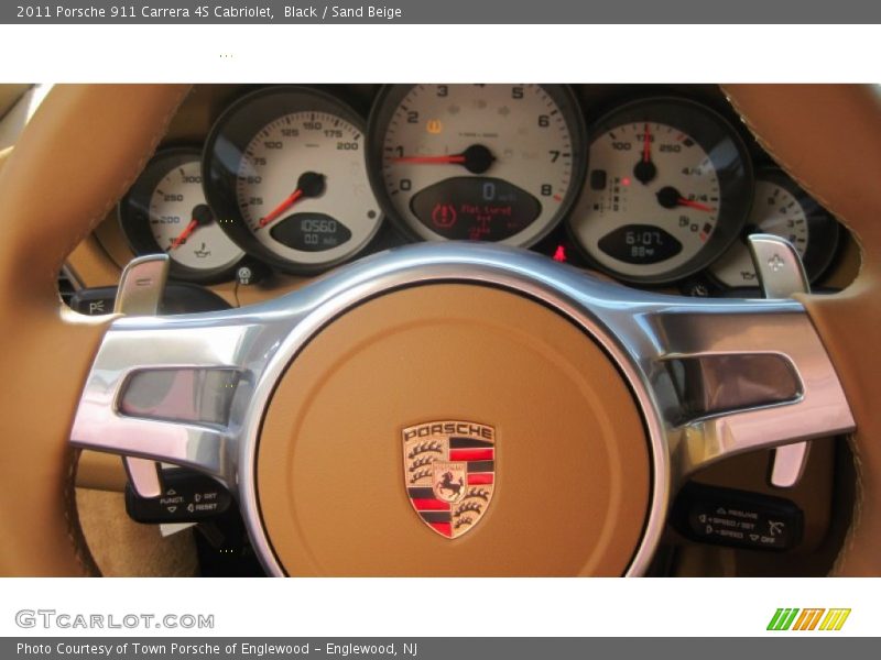 Black / Sand Beige 2011 Porsche 911 Carrera 4S Cabriolet