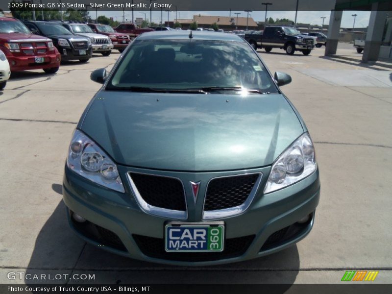 Silver Green Metallic / Ebony 2009 Pontiac G6 V6 Sedan