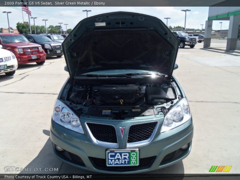 Silver Green Metallic / Ebony 2009 Pontiac G6 V6 Sedan