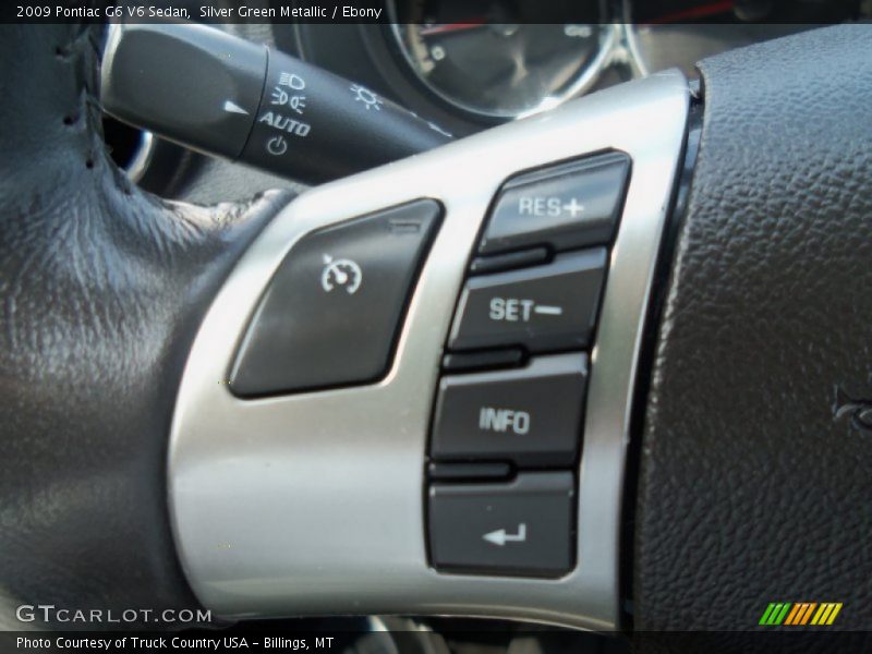 Silver Green Metallic / Ebony 2009 Pontiac G6 V6 Sedan