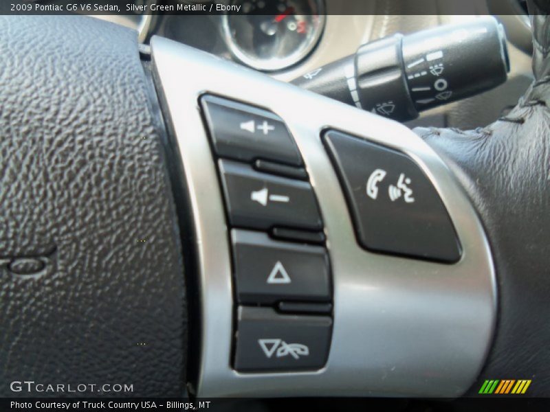 Silver Green Metallic / Ebony 2009 Pontiac G6 V6 Sedan