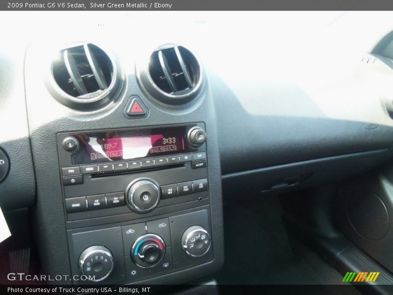 Silver Green Metallic / Ebony 2009 Pontiac G6 V6 Sedan