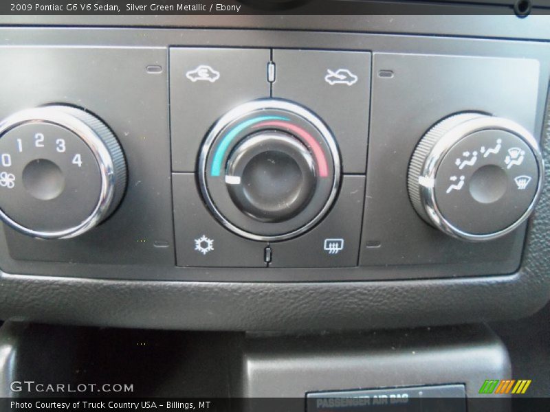 Silver Green Metallic / Ebony 2009 Pontiac G6 V6 Sedan