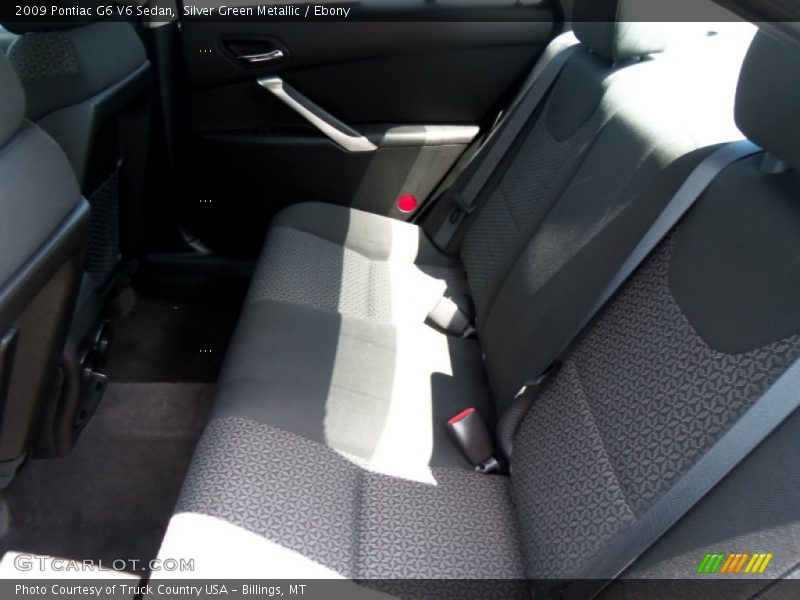 Silver Green Metallic / Ebony 2009 Pontiac G6 V6 Sedan