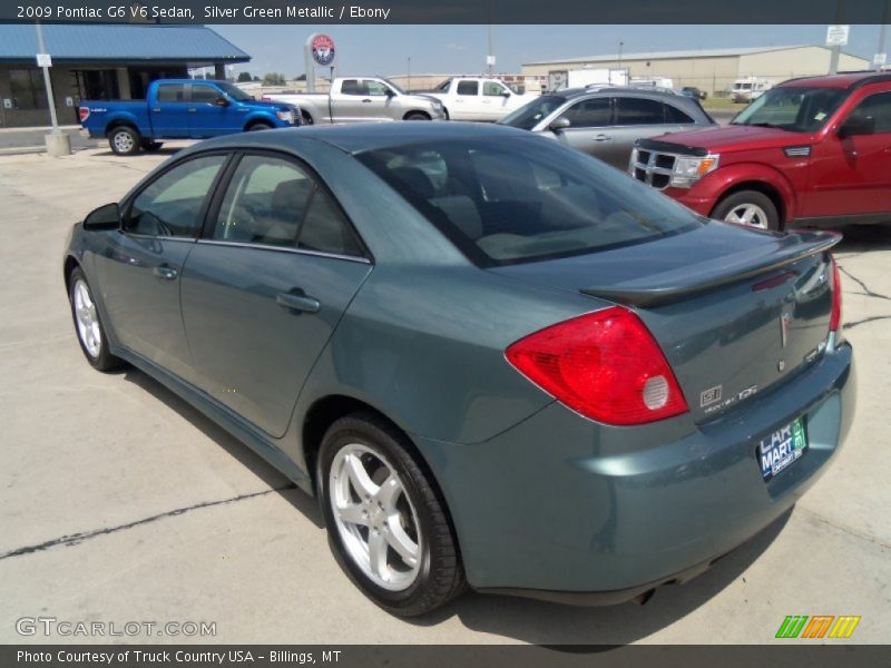 Silver Green Metallic / Ebony 2009 Pontiac G6 V6 Sedan