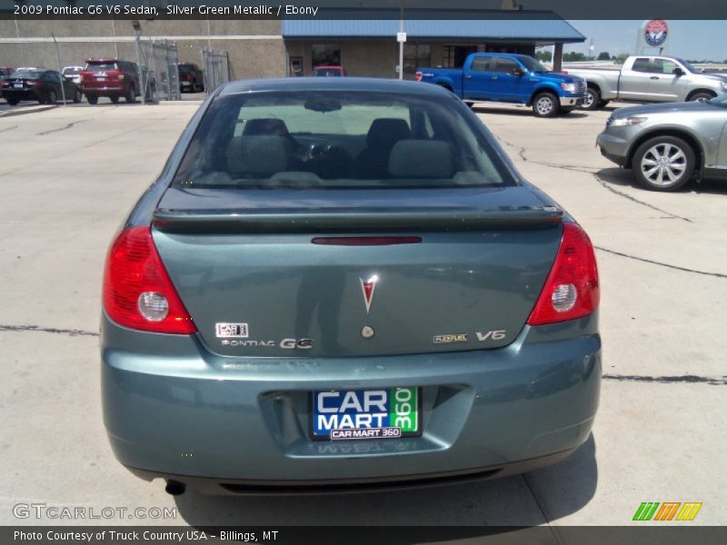 Silver Green Metallic / Ebony 2009 Pontiac G6 V6 Sedan