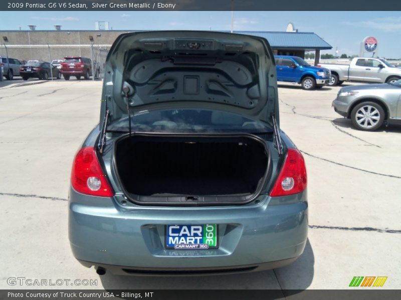 Silver Green Metallic / Ebony 2009 Pontiac G6 V6 Sedan