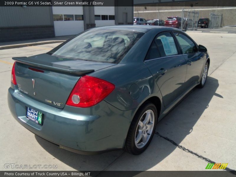 Silver Green Metallic / Ebony 2009 Pontiac G6 V6 Sedan