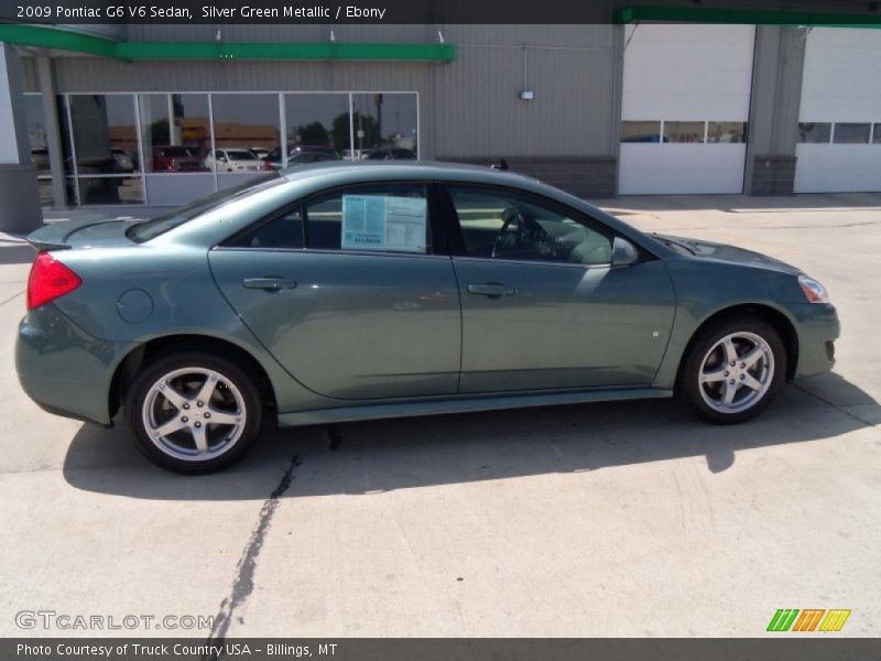 Silver Green Metallic / Ebony 2009 Pontiac G6 V6 Sedan