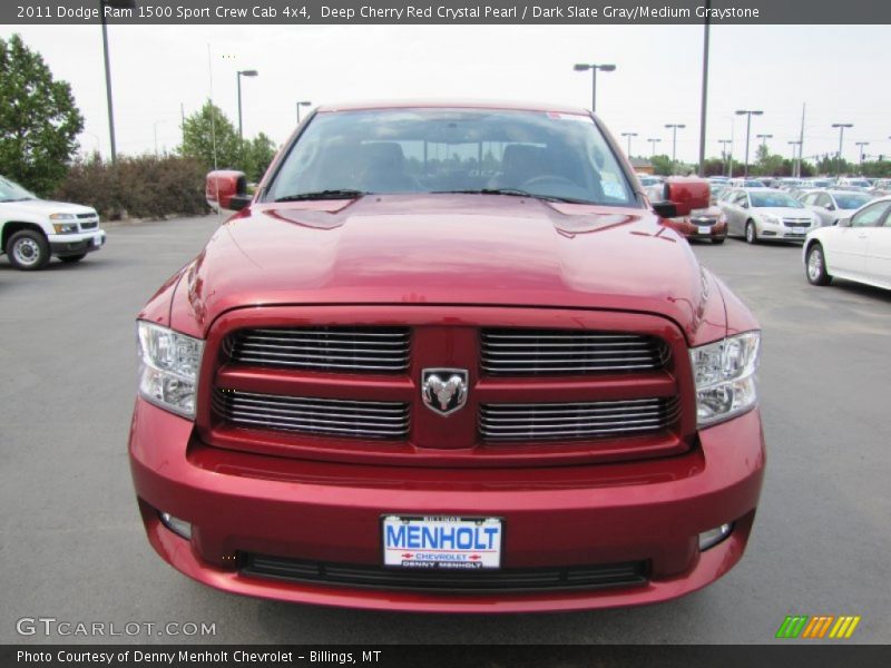 Deep Cherry Red Crystal Pearl / Dark Slate Gray/Medium Graystone 2011 Dodge Ram 1500 Sport Crew Cab 4x4