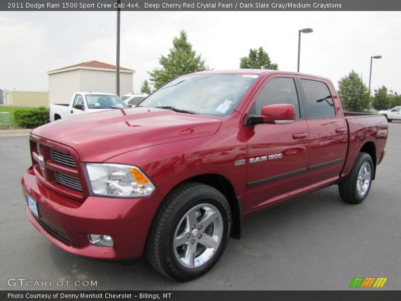 Deep Cherry Red Crystal Pearl / Dark Slate Gray/Medium Graystone 2011 Dodge Ram 1500 Sport Crew Cab 4x4