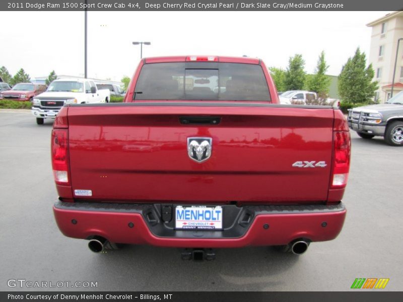 Deep Cherry Red Crystal Pearl / Dark Slate Gray/Medium Graystone 2011 Dodge Ram 1500 Sport Crew Cab 4x4