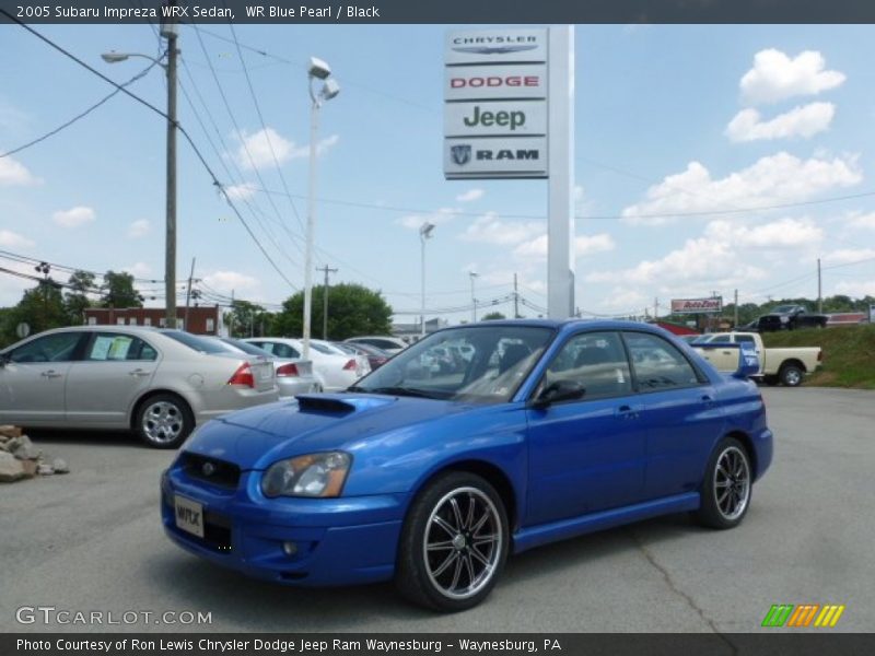 WR Blue Pearl / Black 2005 Subaru Impreza WRX Sedan