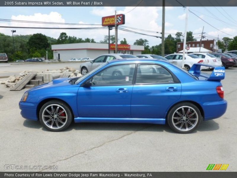 WR Blue Pearl / Black 2005 Subaru Impreza WRX Sedan