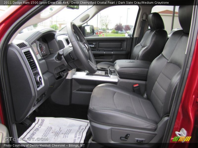 Deep Cherry Red Crystal Pearl / Dark Slate Gray/Medium Graystone 2011 Dodge Ram 1500 Sport Crew Cab 4x4