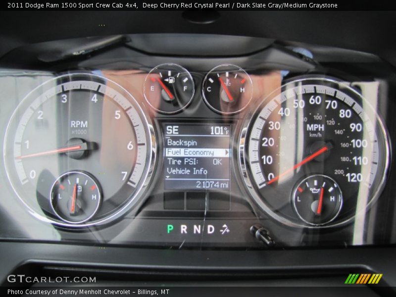 Deep Cherry Red Crystal Pearl / Dark Slate Gray/Medium Graystone 2011 Dodge Ram 1500 Sport Crew Cab 4x4