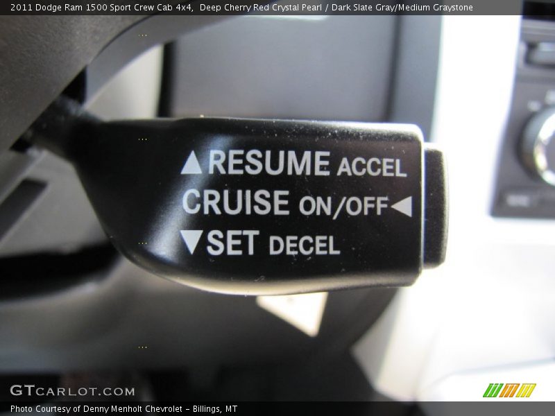 Deep Cherry Red Crystal Pearl / Dark Slate Gray/Medium Graystone 2011 Dodge Ram 1500 Sport Crew Cab 4x4