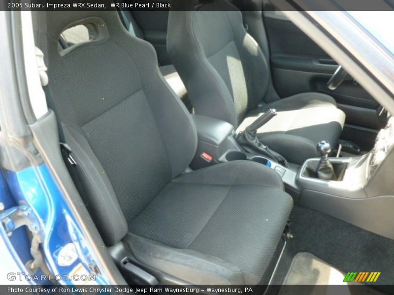 WR Blue Pearl / Black 2005 Subaru Impreza WRX Sedan