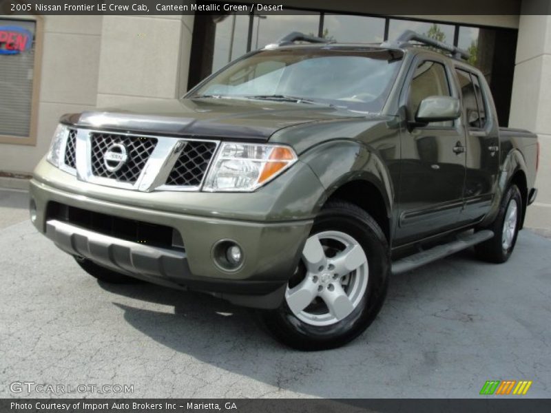 Canteen Metallic Green / Desert 2005 Nissan Frontier LE Crew Cab