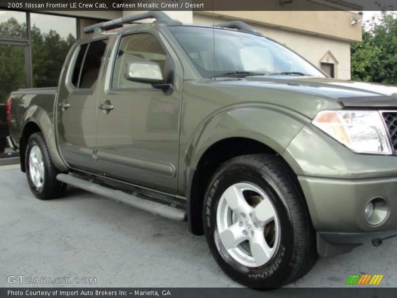 Canteen Metallic Green / Desert 2005 Nissan Frontier LE Crew Cab