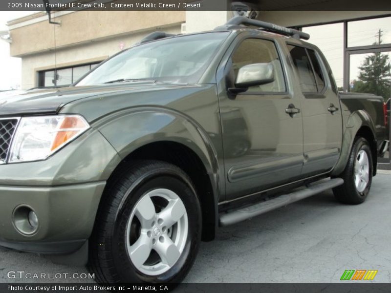 Canteen Metallic Green / Desert 2005 Nissan Frontier LE Crew Cab
