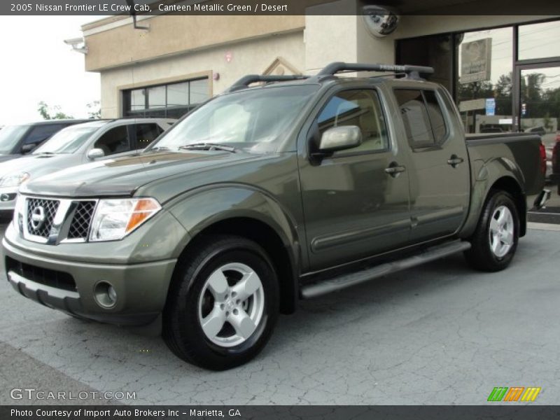 Canteen Metallic Green / Desert 2005 Nissan Frontier LE Crew Cab