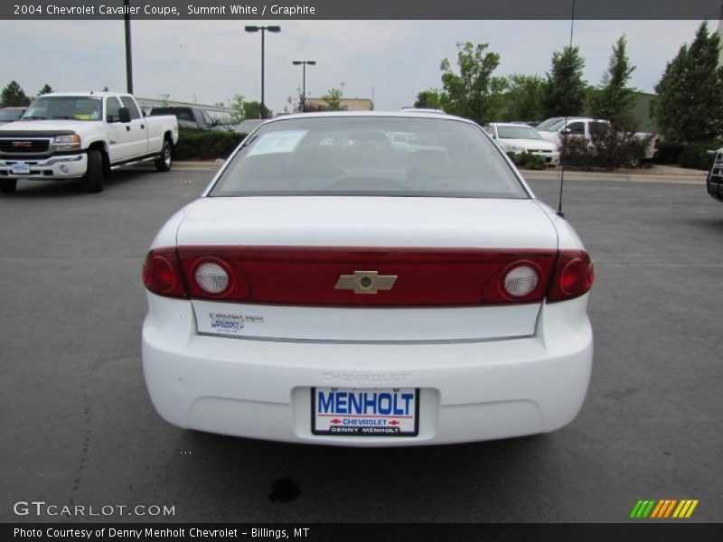Summit White / Graphite 2004 Chevrolet Cavalier Coupe
