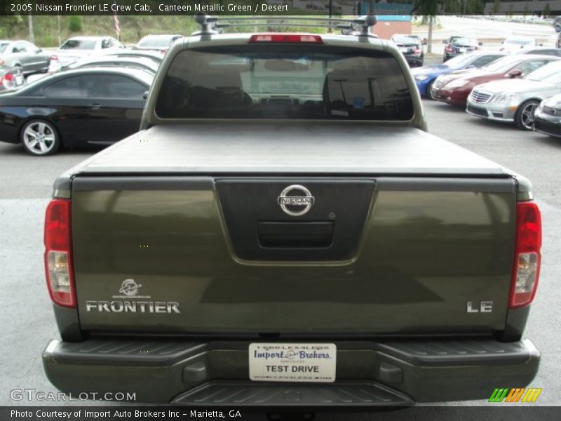 Canteen Metallic Green / Desert 2005 Nissan Frontier LE Crew Cab