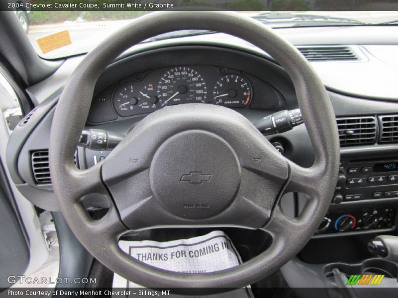 Summit White / Graphite 2004 Chevrolet Cavalier Coupe
