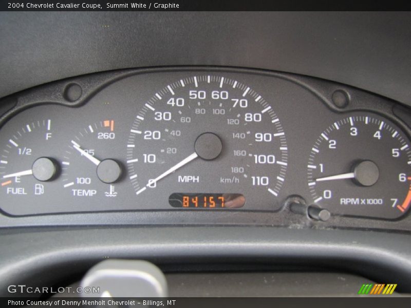 Summit White / Graphite 2004 Chevrolet Cavalier Coupe