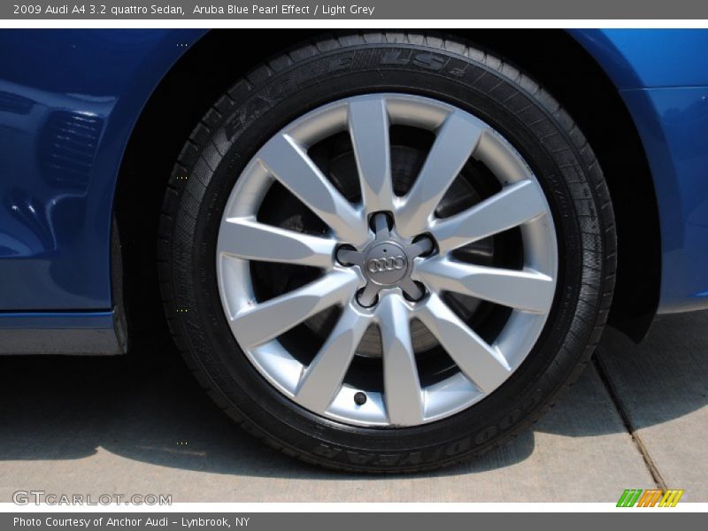 Aruba Blue Pearl Effect / Light Grey 2009 Audi A4 3.2 quattro Sedan