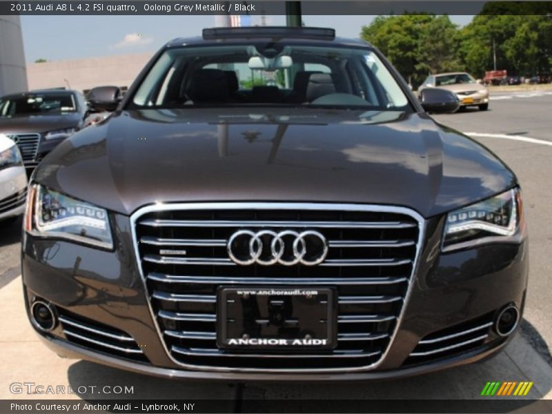 Oolong Grey Metallic / Black 2011 Audi A8 L 4.2 FSI quattro