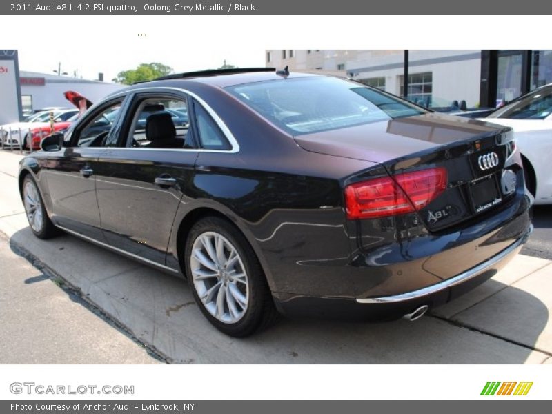 Oolong Grey Metallic / Black 2011 Audi A8 L 4.2 FSI quattro