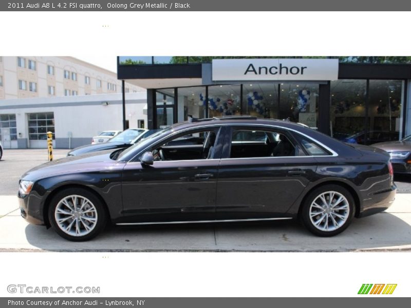 Oolong Grey Metallic / Black 2011 Audi A8 L 4.2 FSI quattro
