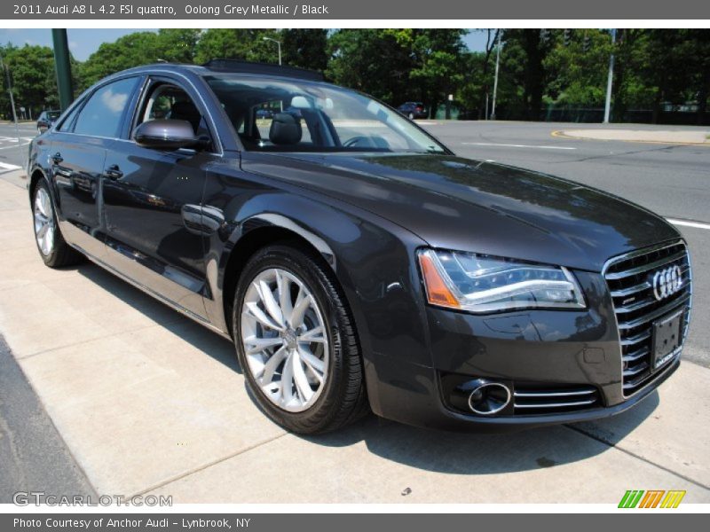 Oolong Grey Metallic / Black 2011 Audi A8 L 4.2 FSI quattro