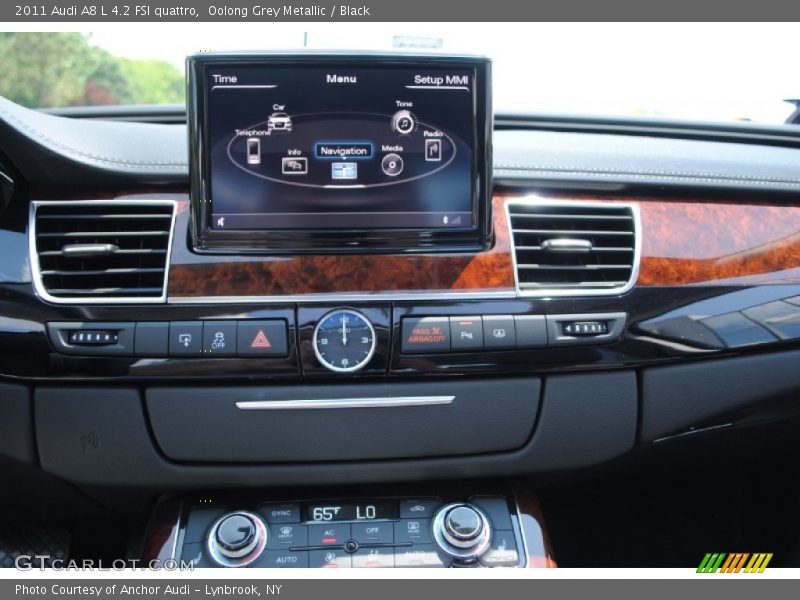 Oolong Grey Metallic / Black 2011 Audi A8 L 4.2 FSI quattro