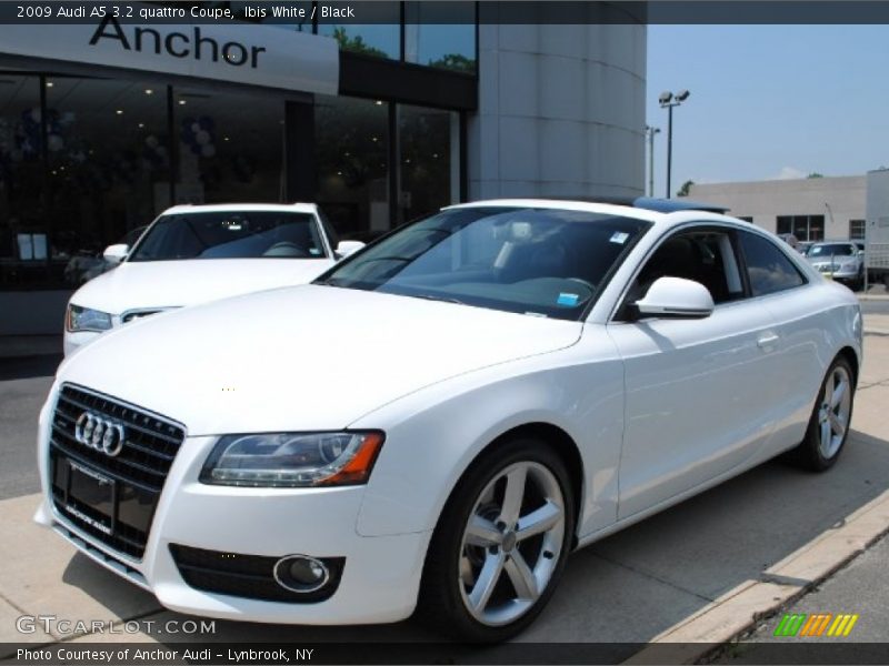 Ibis White / Black 2009 Audi A5 3.2 quattro Coupe