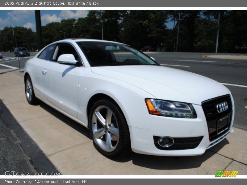 Ibis White / Black 2009 Audi A5 3.2 quattro Coupe