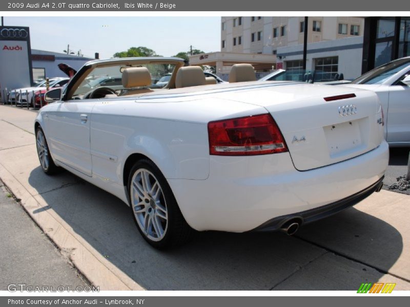 Ibis White / Beige 2009 Audi A4 2.0T quattro Cabriolet