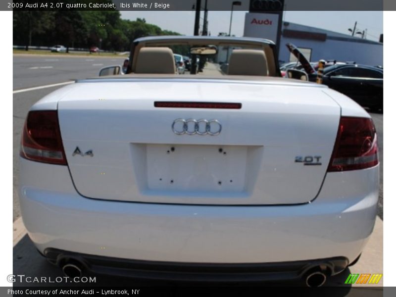 Ibis White / Beige 2009 Audi A4 2.0T quattro Cabriolet