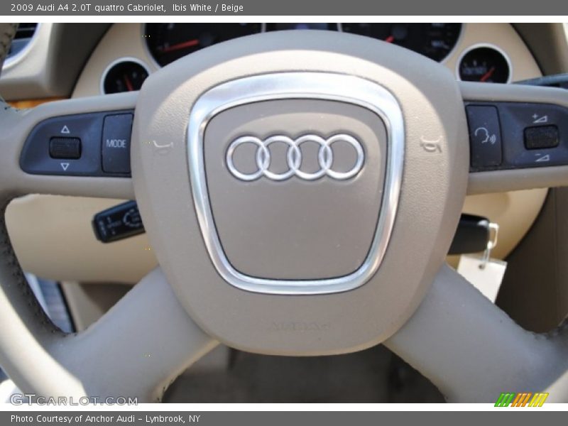 Ibis White / Beige 2009 Audi A4 2.0T quattro Cabriolet
