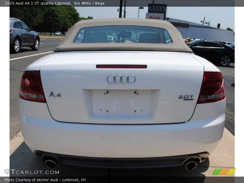 Ibis White / Beige 2009 Audi A4 2.0T quattro Cabriolet