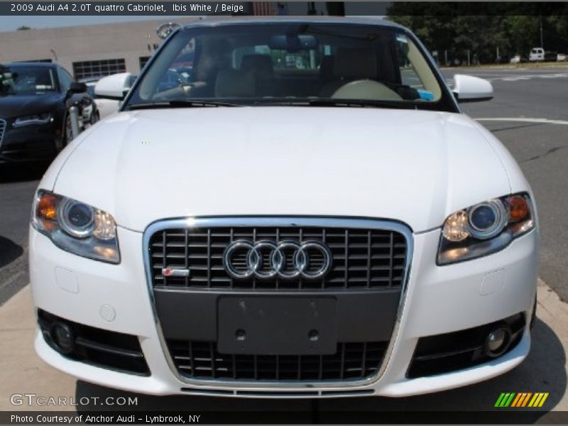 Ibis White / Beige 2009 Audi A4 2.0T quattro Cabriolet