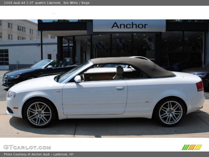 Ibis White / Beige 2009 Audi A4 2.0T quattro Cabriolet