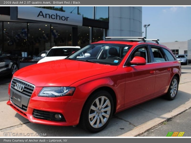 Brilliant Red / Black 2009 Audi A4 2.0T quattro Avant
