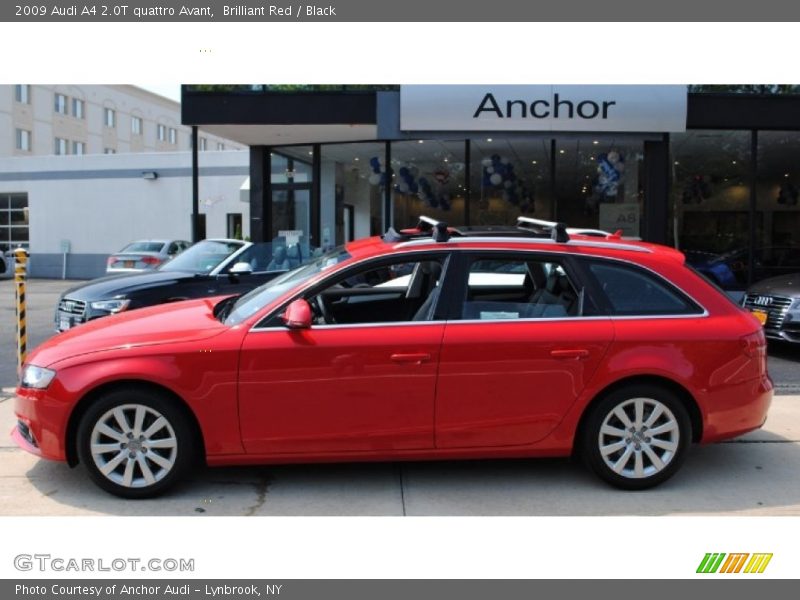 Brilliant Red / Black 2009 Audi A4 2.0T quattro Avant