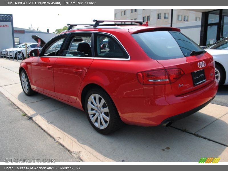 Brilliant Red / Black 2009 Audi A4 2.0T quattro Avant